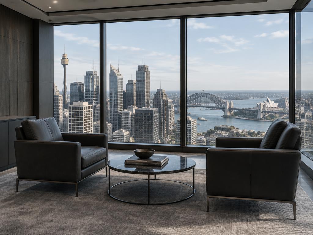Executive meeting space overlooking Sydney Harbour